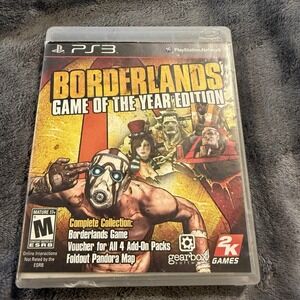 Borderlands: Game of the Year Edition (PS3 / Playstation 3) Complete CIB Tested